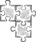Imagem ilustrativa de pedaços de um quebra-cabeça