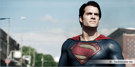Image du film Superman, courtoisie de Technicolor inc.