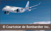 Image d'un avion CS100 de Bombardier