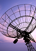 Photo of a parabolic antenna