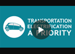 Illustration: electric car icon and the following: Electrification priority project