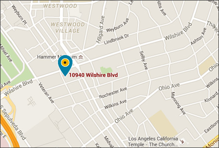 Carte Google du bureau de Los Angeles.