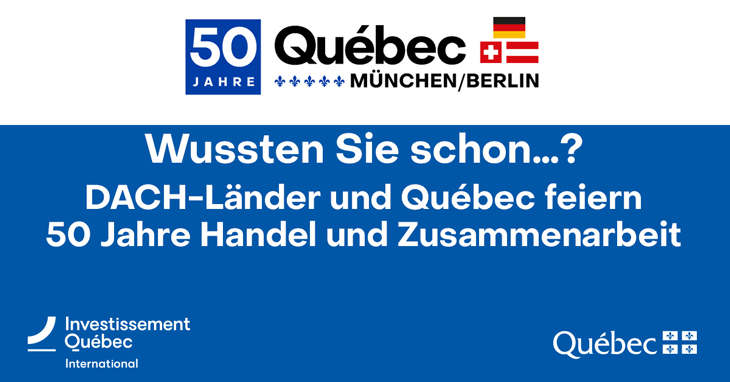Bannière Québec-Allemagne - 50 ans
