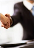 Photo of business people shaking hands