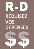 : Illustration indiquant : R-D, réduisez vos dépenses