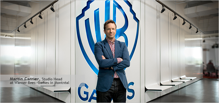 Photo of Martin Carrier, Studio Head at Warner Bros. Games in Montréal