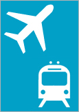 Picture showing a plane and a train