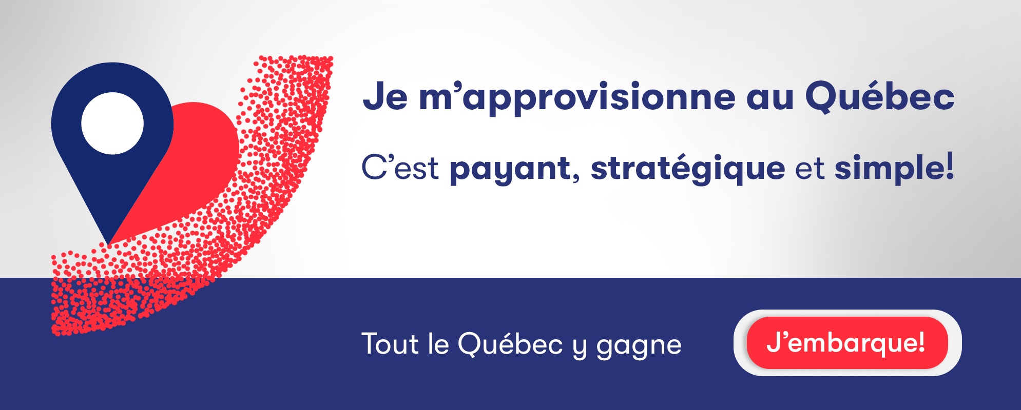 Bannière Soutien à l'approvisionnement québécois