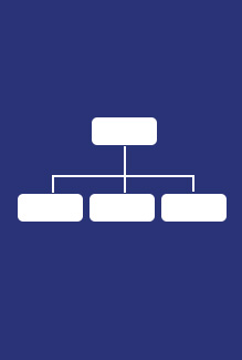 Icon of an organization chart