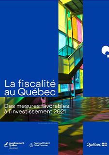 Illustration du document La fiscalité au Québec 2021: des mesures favorables à l'investissement