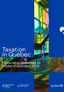 Illustration of the cover of the document Taxation in Québec 2021