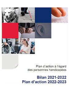 Couverture du document PDF Plan d'action à l'égard des personnes handicapées 2022-2023
