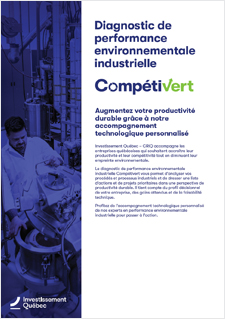 Illustration de la couverture du document PDF Fiche Compétivert - Diagnostic de performance