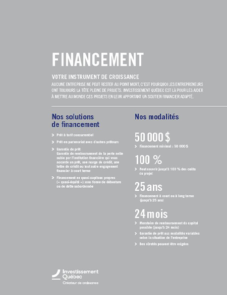 Illustration de la couverture du document Financement de projets