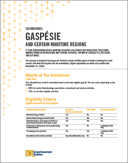  PDF document Gaspésie and Maritime Regions