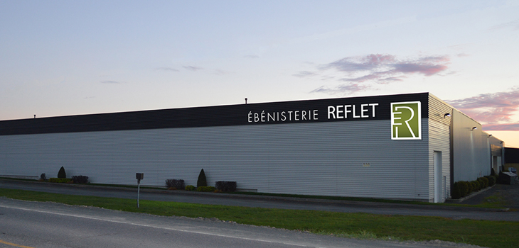 Photo de l'usine de l'Ébénisterie Reflet