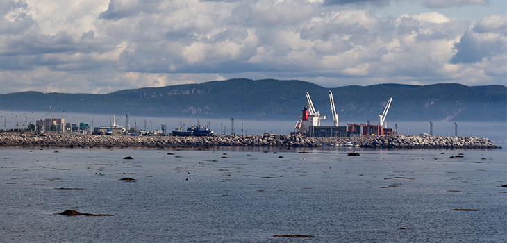Photo du port de Baie-Comeau