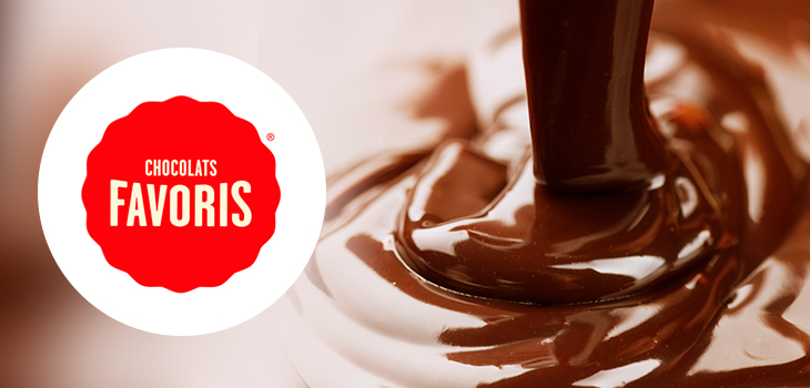 Photo concept-Image de chocolat avec le logo de Chocolat Favoris