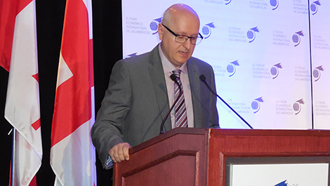 Photo de Denis Williams, directeur général de Ressources Québec, à la Conférence de Montréal 2015