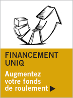 Illustration Financement UNIQ. Augmentez votre fonds de roulement