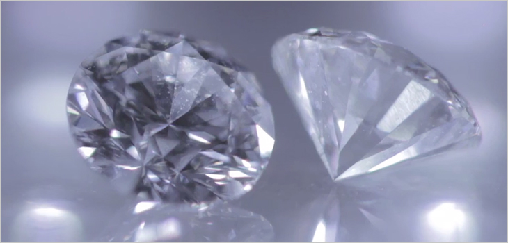 Photo of diamonds from the Renard mine