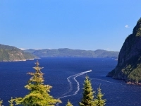 Paysage montrant le Fjord du Saguenay