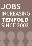 Image indicating that the number of jobs has grown tenfold since 2002
