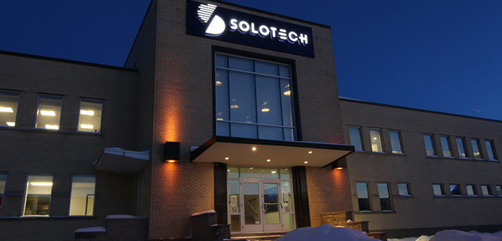 Photo du bâtiment de Solotech.